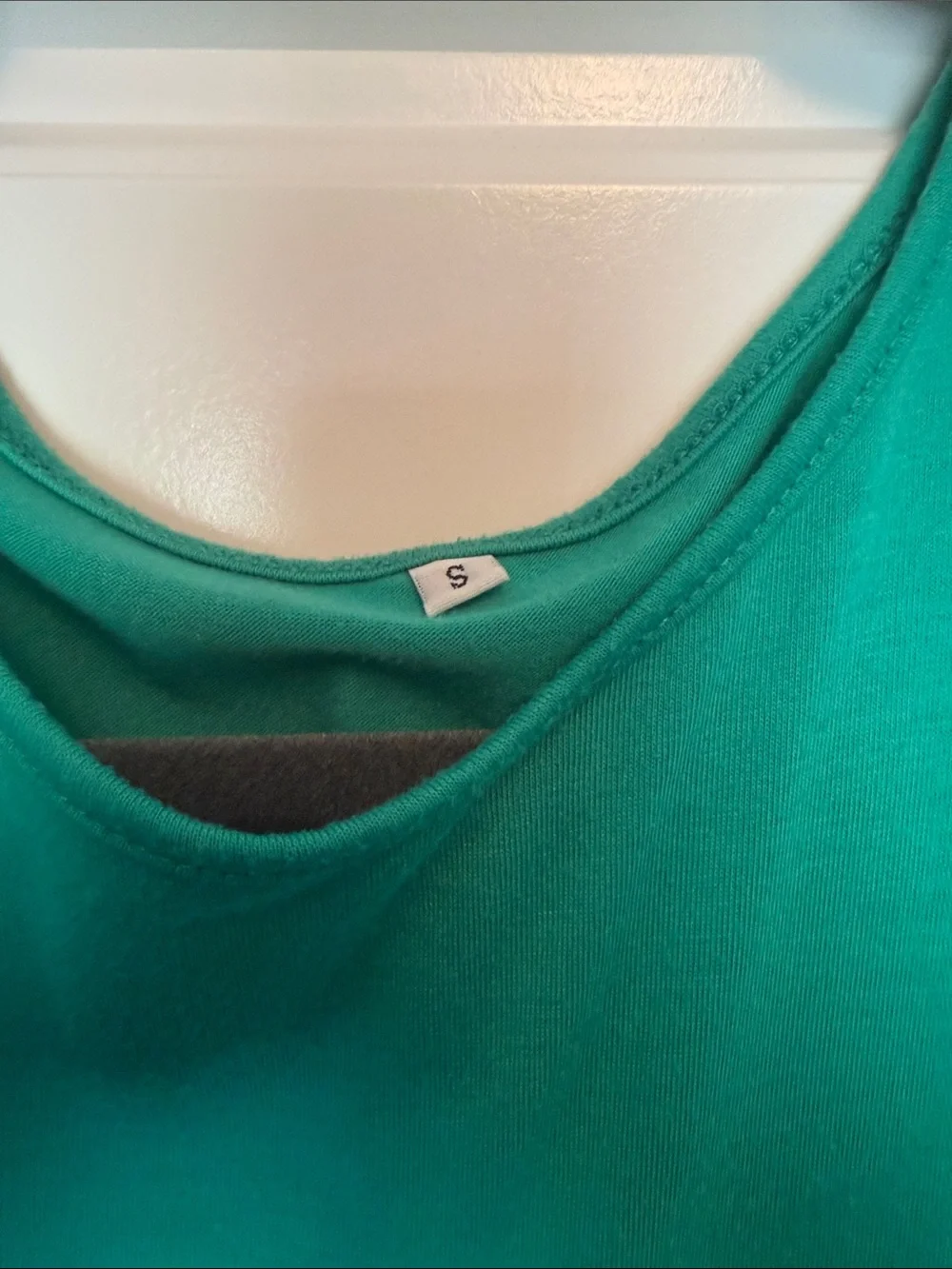Women's Green Short-Sleeve Tiered Maxi Dress